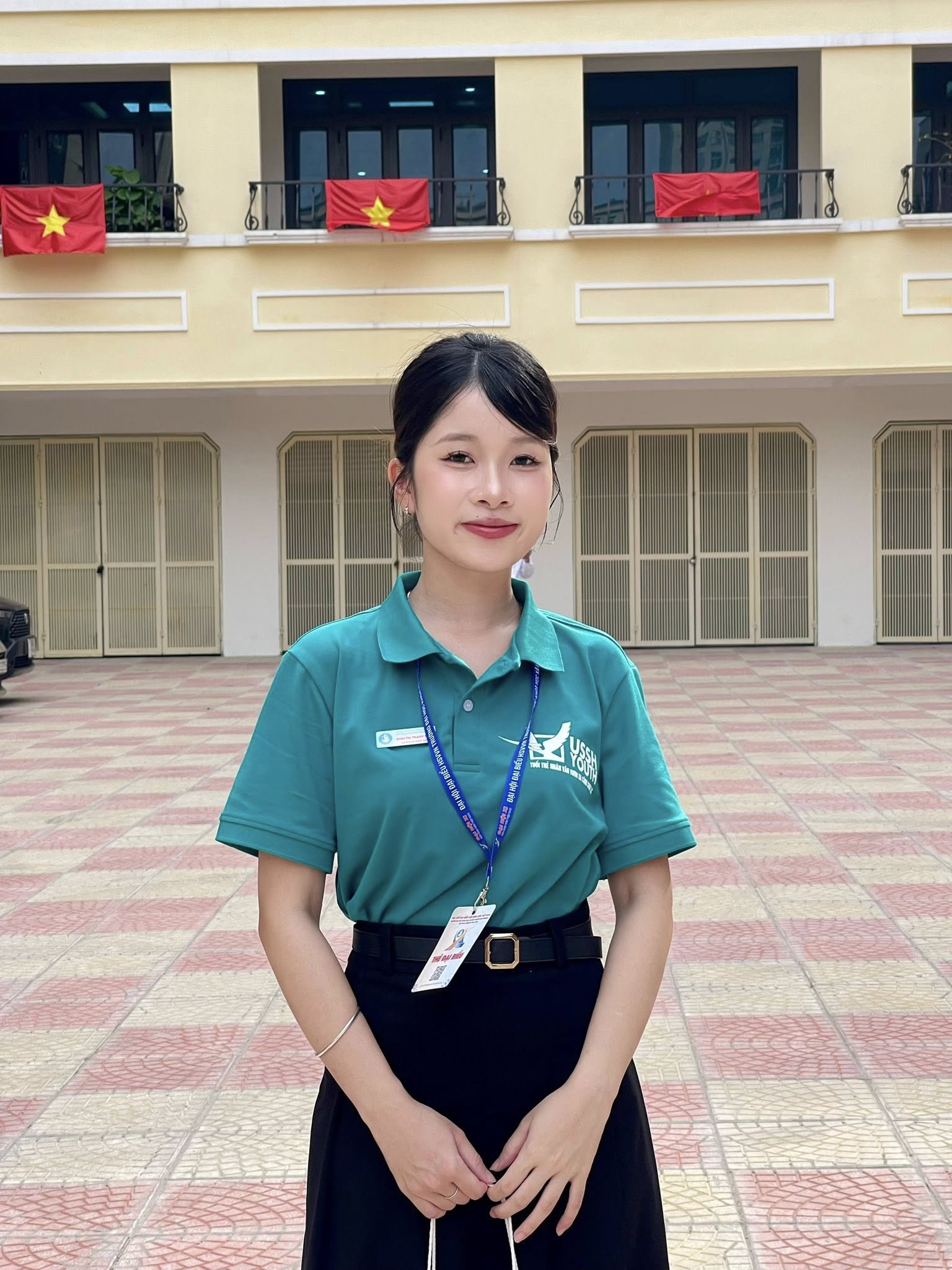 Ảnh 1. Đinh Thị Thanh Mai lan tỏa giá trị nhân văn, thắp lên hy vọng và sự tự tin cho sinh viên khuyết tật (Ảnh: NVCC)