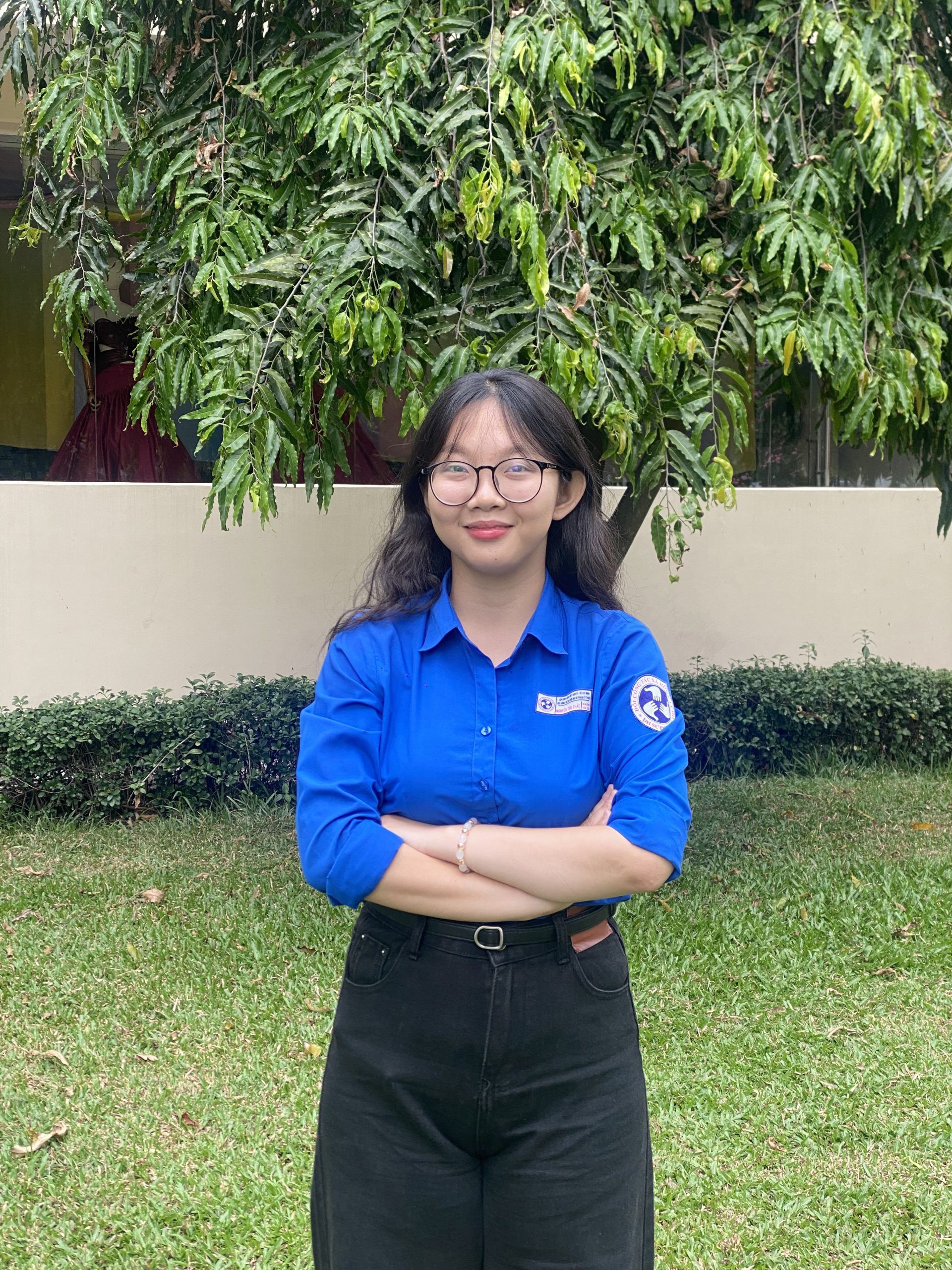 Ảnh 1. Nguyễn Thu Thảo đang theo học năm thứ tư chuyên ngành Ngôn ngữ Anh, khoa Ngoại Ngữ, Trường Đại học Công nghệ Kỹ thuật TP.HCM (Ảnh: NVCC)